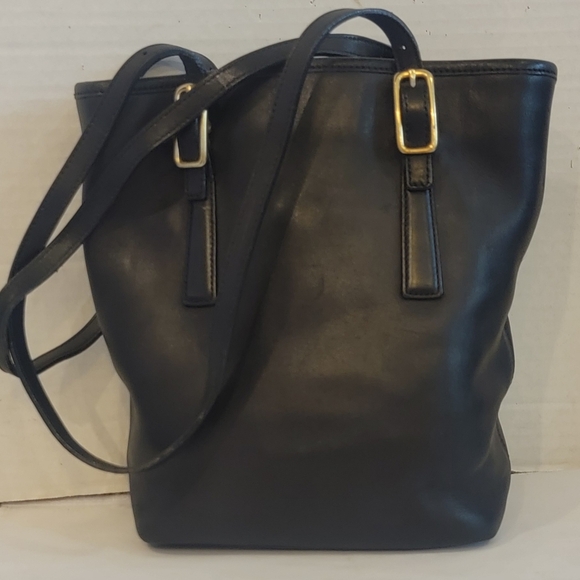 VINTAGE COACH Y2K BLACK DOUBLE STRAP SHOULDERBAG - Picture 3 of 7